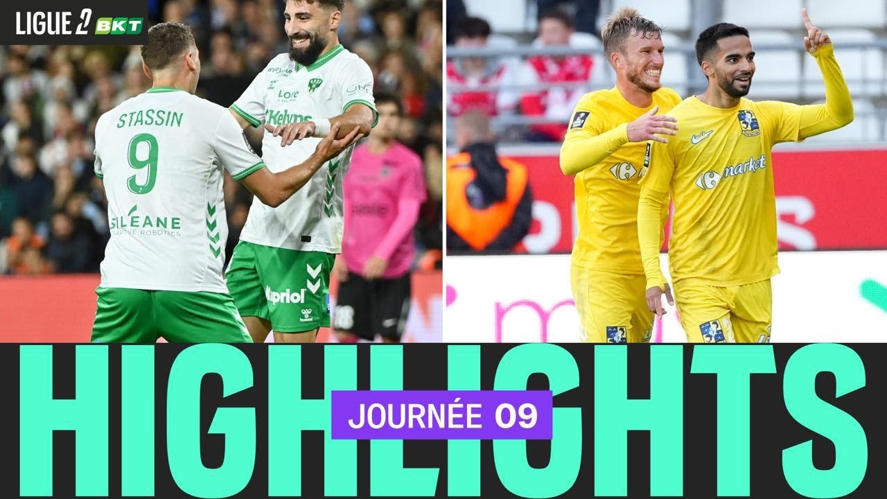 R&eacute;sum&eacute; 9&egrave;me journ&eacute;e - Ligue 2 BKT 25/26