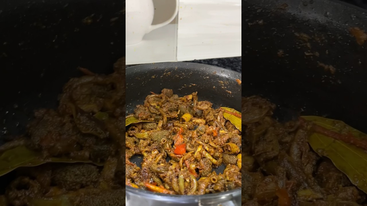 Khasi Ko Bhutan | Goat Intestine Recipe #shorts #cooking #fry #asmr
