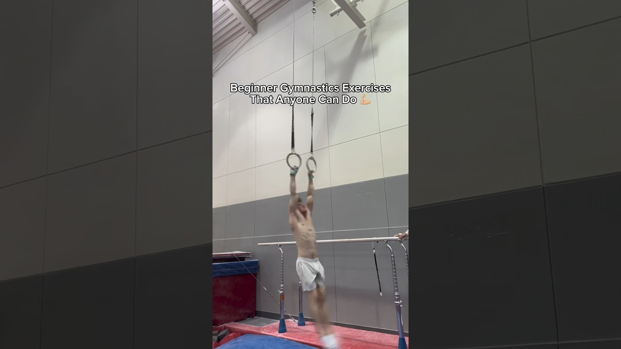 ANYONE can start gymnastics with this beginner workout! 🤸🏼&zwj;♂️ #gymnastics #gymnast #olympics #fit