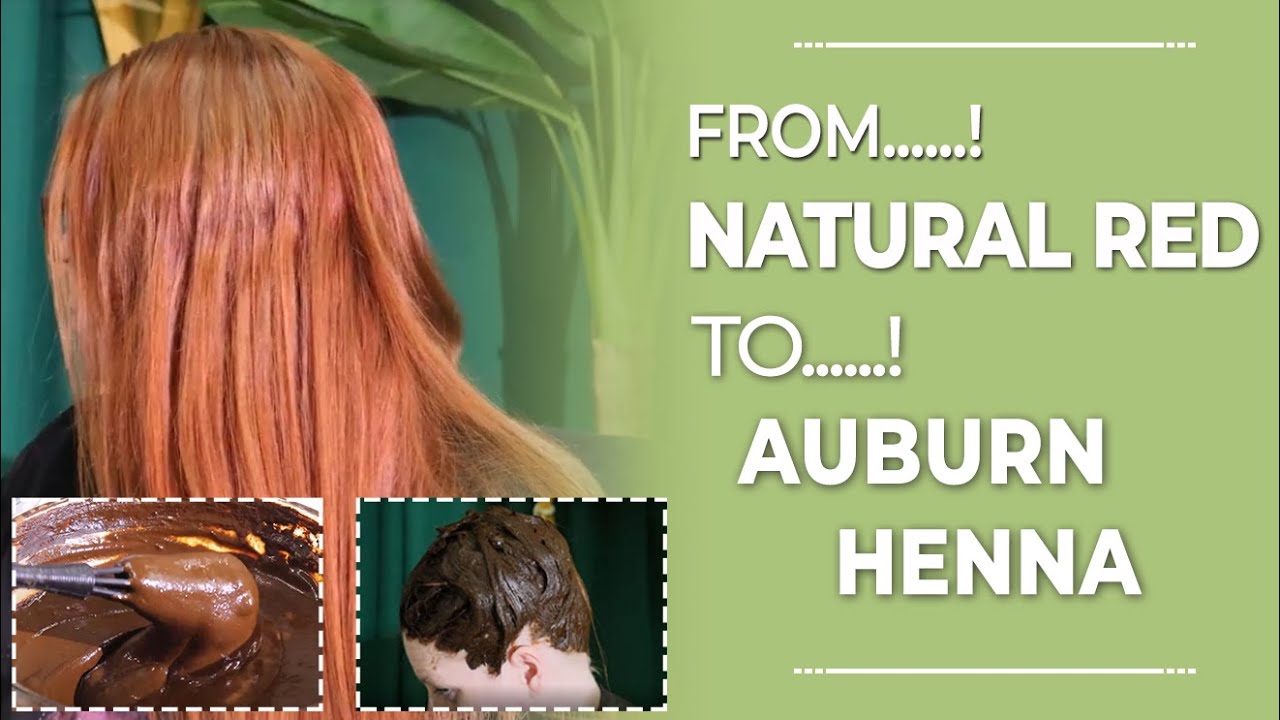 How To Color Your Hair With Natural Plant|Auburn Henna Hair Dye|Henna For Beginners