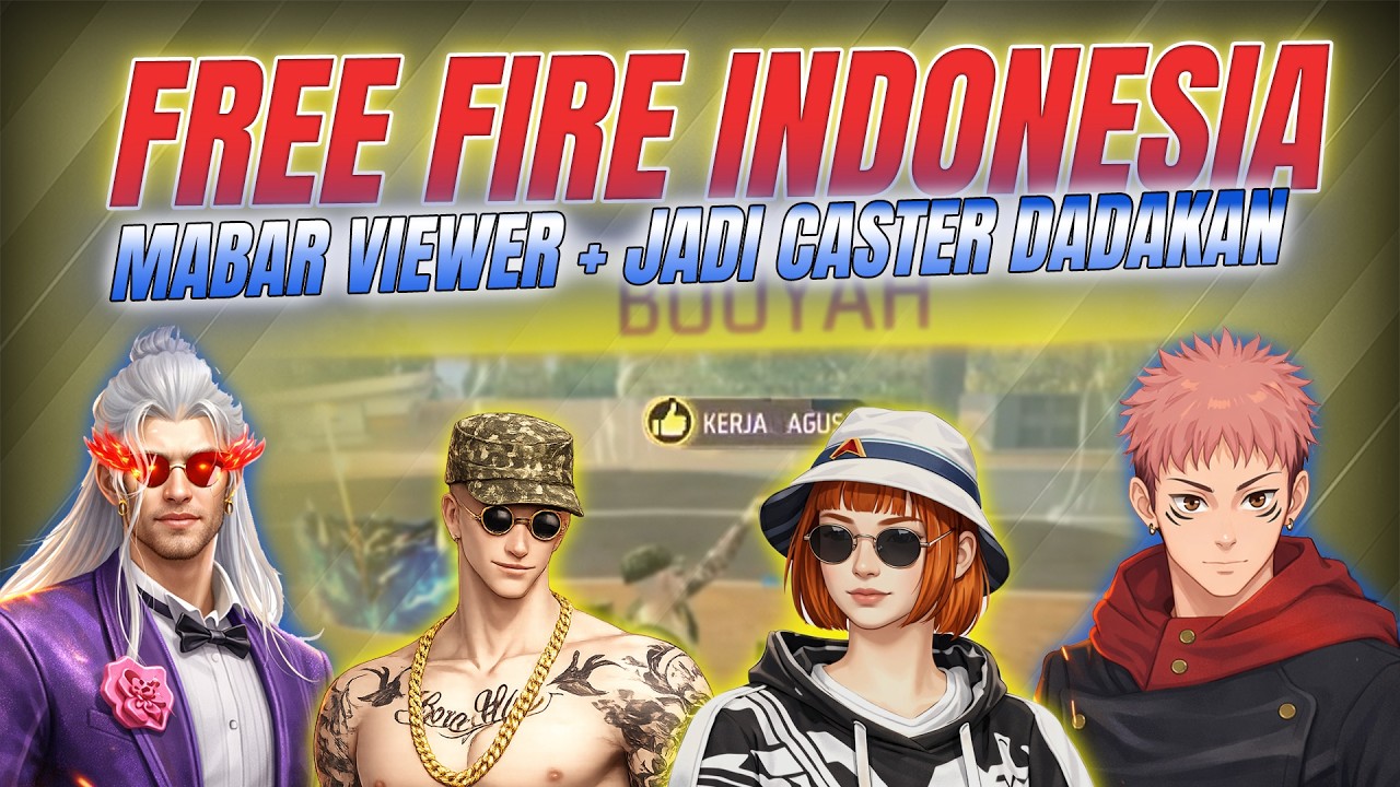 MABAR VIEWER, JADI CASTER DADAKAN | FREE FIRE INDONESIA