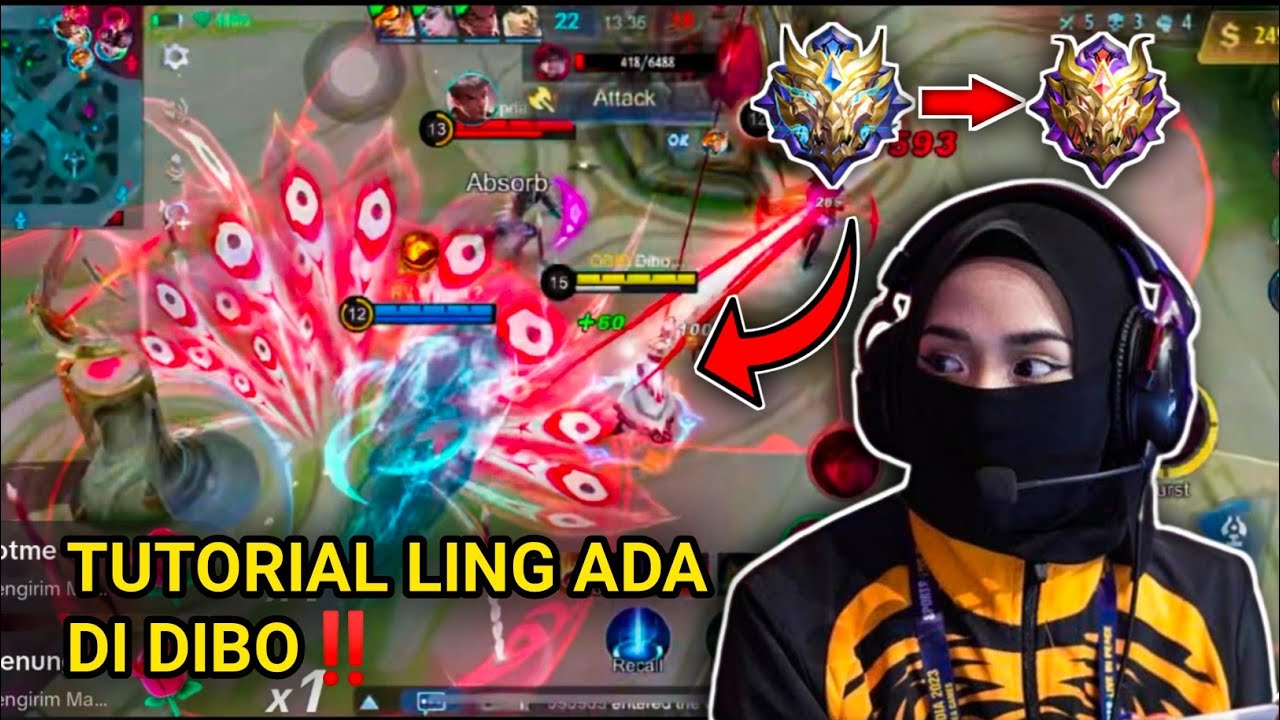 DIBO PAKAI LING DARI MYTHIC HONOR NAIK MYTHIC GLORY LAGI 😱😱‼️