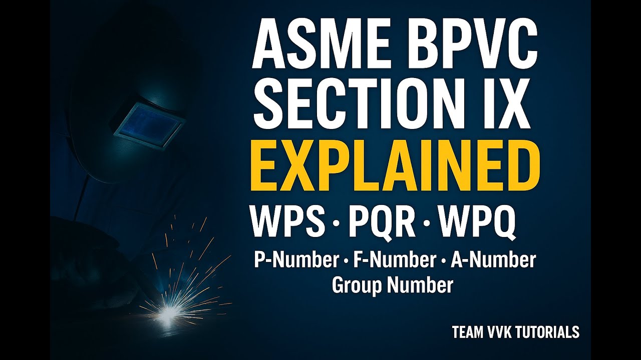 ASME BPVC Section IX Explained: WPS, PQR, WPQ & Welding Qualification Simplified