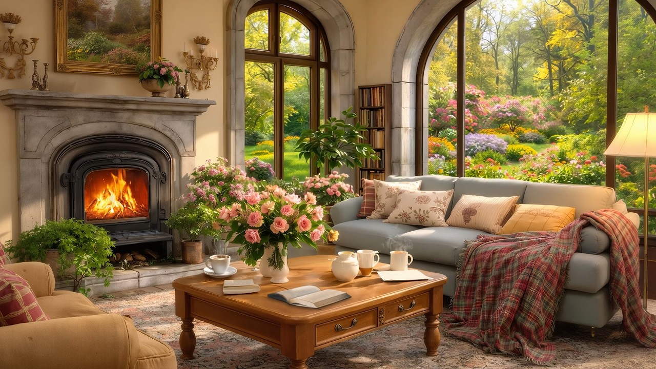 🌼 Morning Jazz in Cozy Country House | Soft Background Music