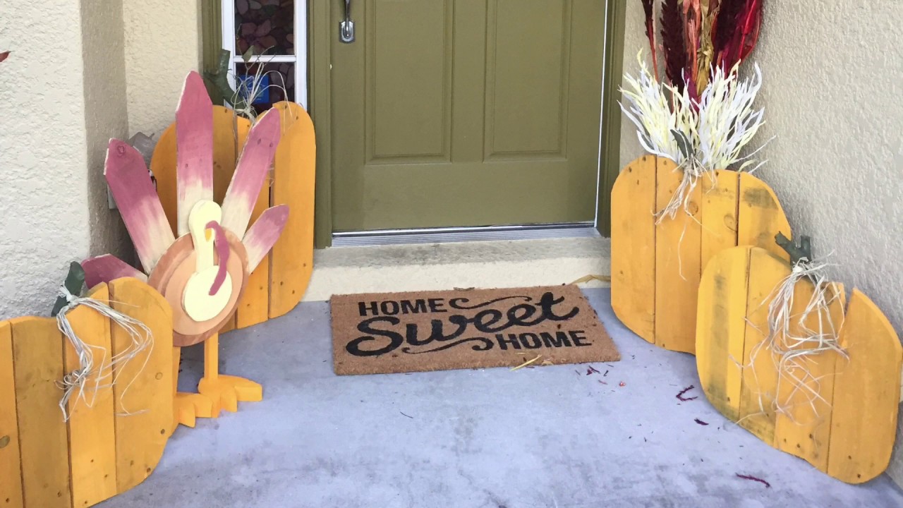 DIY - PALLET TURKEY & PUMPKINS OUT OF RECLAIMED WOOD - THANKSGIVING DECORATIONS