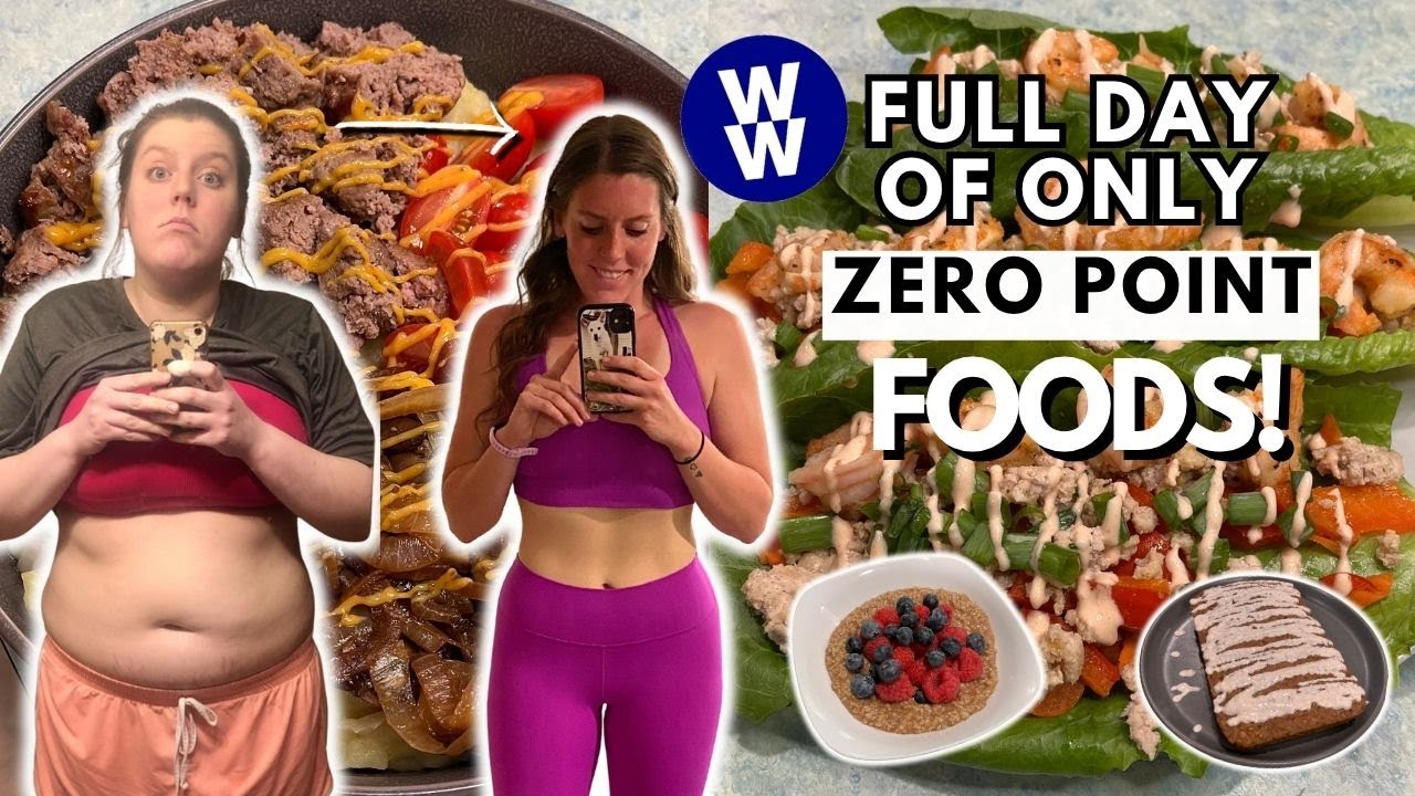 I Ate ONLY Zero Point Foods for a Day | WeightWatchers | What I Eat in a Day For Weight Loss