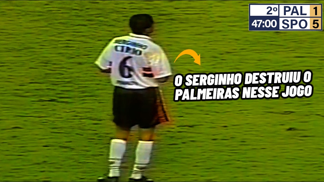 O DIA EM QUE O SÃO PAULO HUMILHOU O PALMEIRAS COM SHOW DE SERGINHO