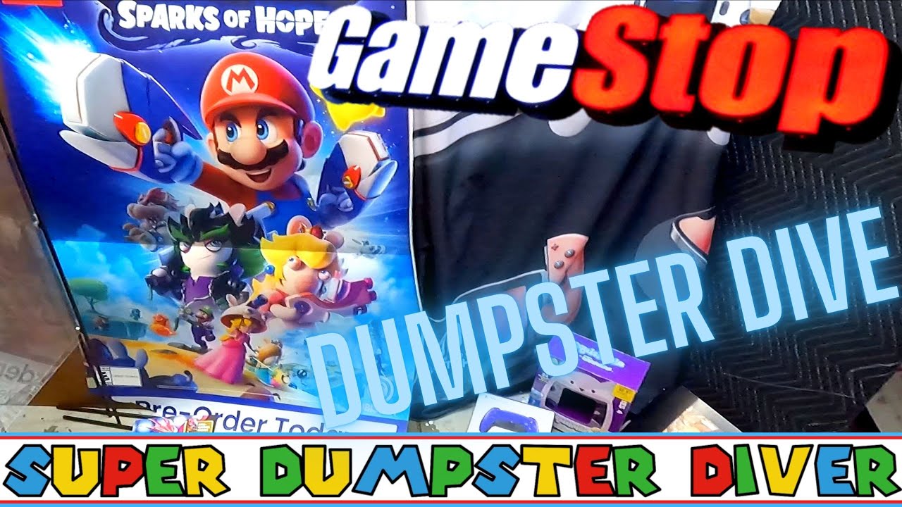 Huge Poster Jackpot! GameStop Dumpster Dive #147 #SuperDumpsterDiver
