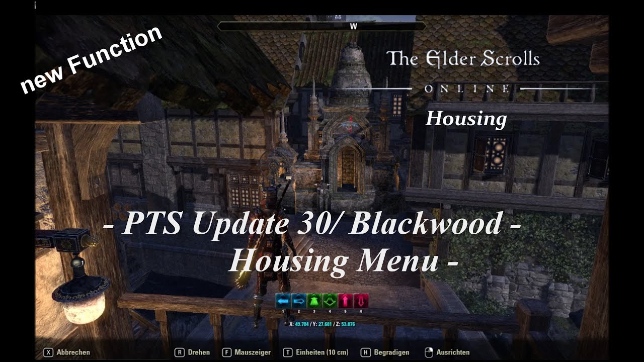 ESO Update 30 - Housing Retrieve Menu/ &uuml;berarbeitetes Aufheben im Housing-Editor
