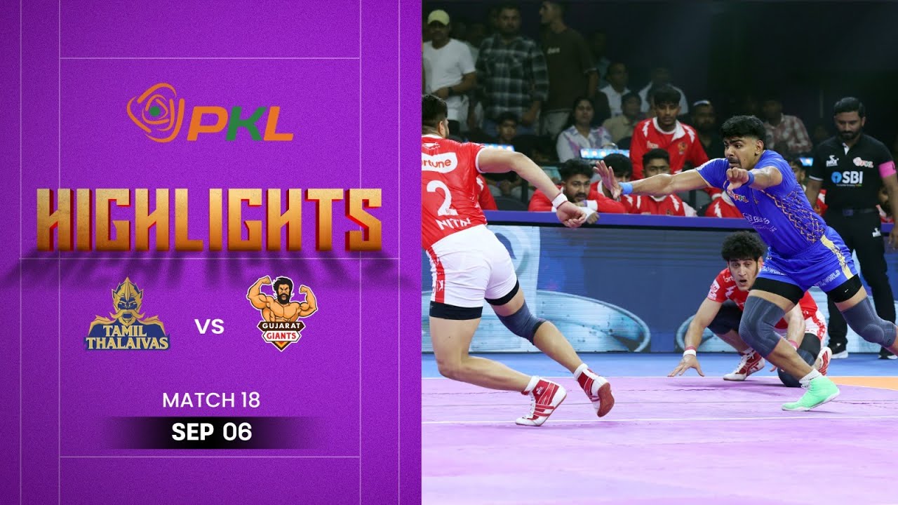 Pro Kabaddi Highlights: #TamilThalaivas vs #GujaratGiants | September 6 | PKL Season 12