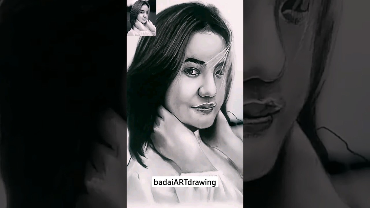 menggambar cepat potret janis kareem aneira #shorts #drawing #parapencarituhanjilid16