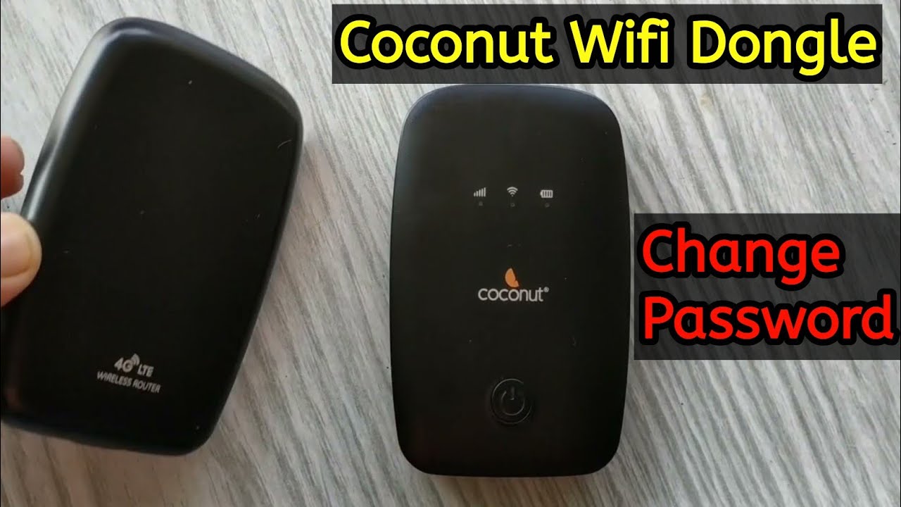 How to Change or Reset Password in Coconut  Wifi Dongle