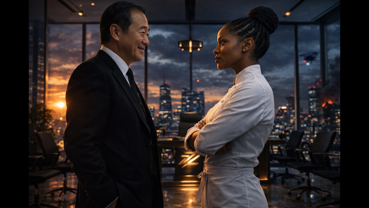 Korean Mafia Boss mocks Black Waitress - Shock when she  buys his empire