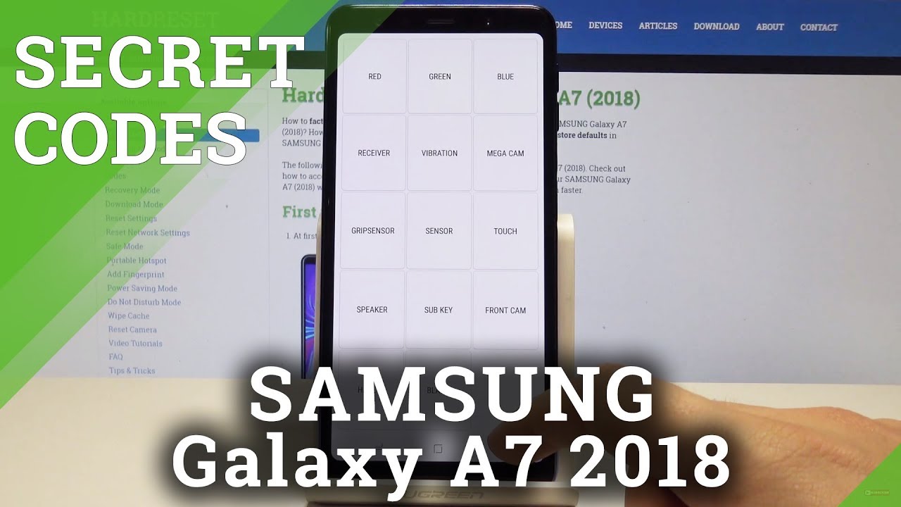 КОДЫ SAMSUNG Galaxy A7 (2018) / Скрытый режим / Секретное меню