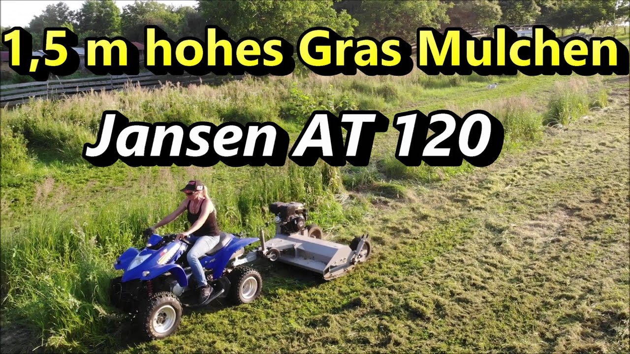 Jansen AT 120 mäht 1,5 m hohes Gras