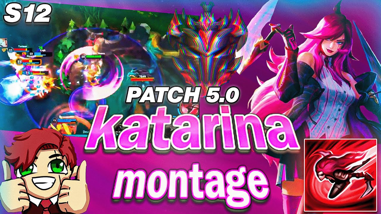 Aggressive Katarina Montage - 1 | FAST HANDS | Season 12 - Wild Rift | Patch 5.0