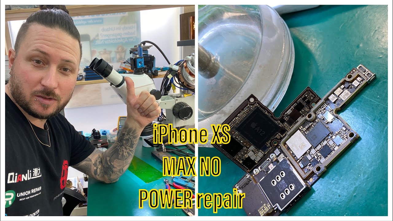 ADVANCED REPAIRS - iPHONE XS MAX WITH NO POWER AND NO BOOT AFTER DROP - TROUBLESHOOTING