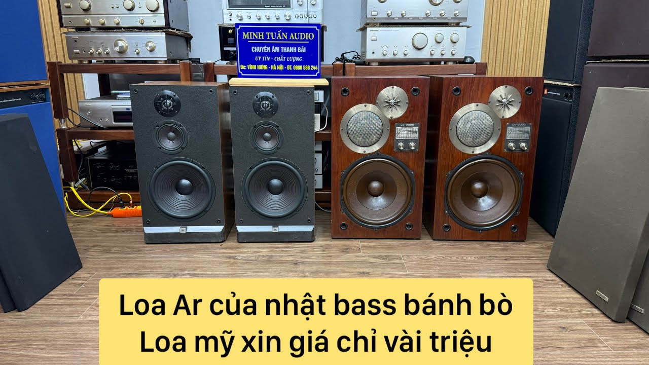Loa AR của nhật |PIONEER CS -3000 bass 30 bánh bò , loa Mỹ JBL P-40 bas 25 cm giá chỉ vài triệu