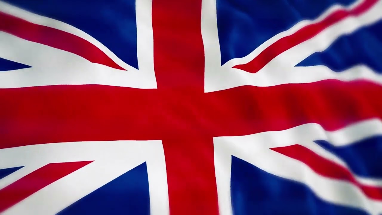 [10 Hours] Union Flag Of United Kingdom Waving - Video & Audio - Waving Flags