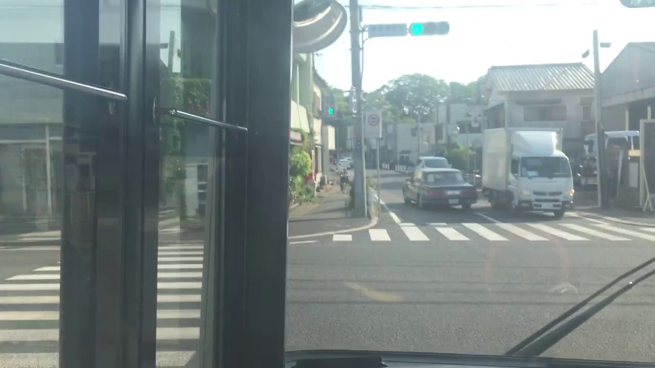 路線バス 前面展望 車窓 那珂湊駅&rarr;大洗駅入口/ 茨城交通バス 那珂湊1535発(茨大前営業所行)
