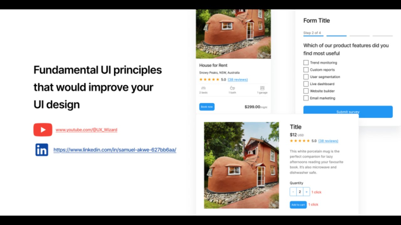 Fundamental UI principles that would improve your UI design