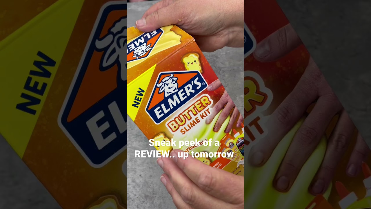 Sneak peek of Elmers Butter Slime Kit