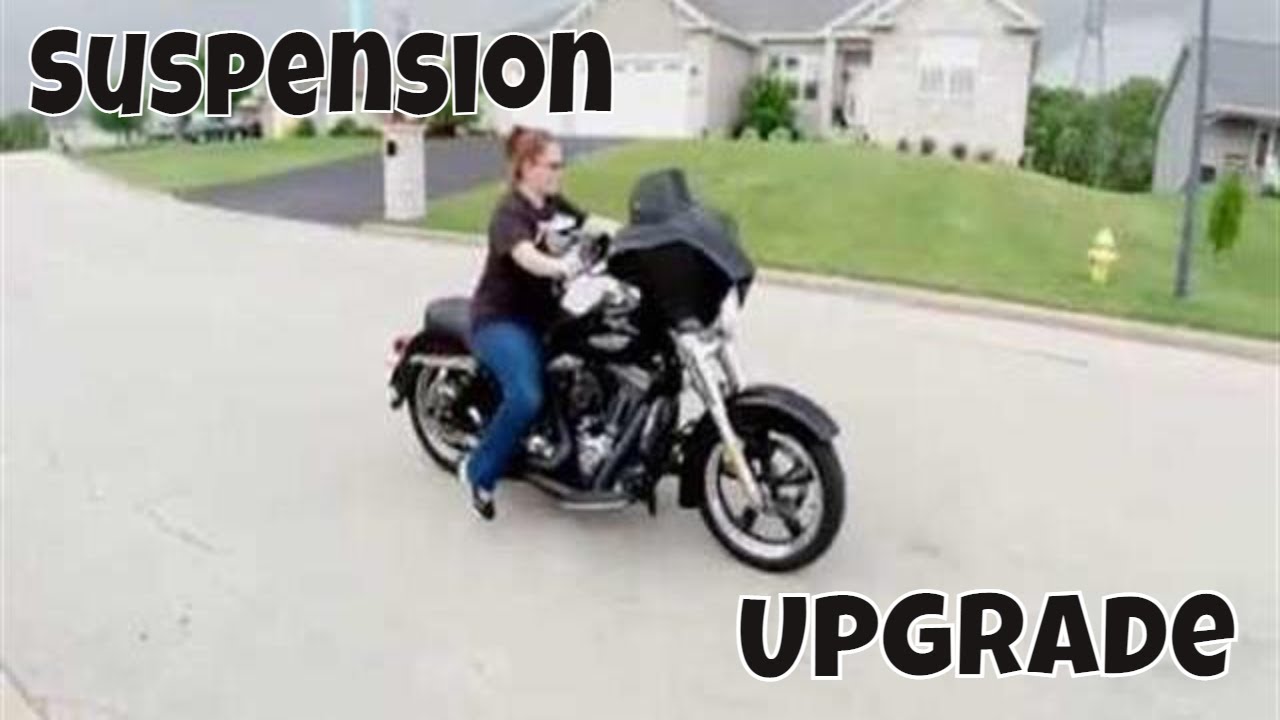 Lowering the dyna Switchback with Progressive 412 shocks.