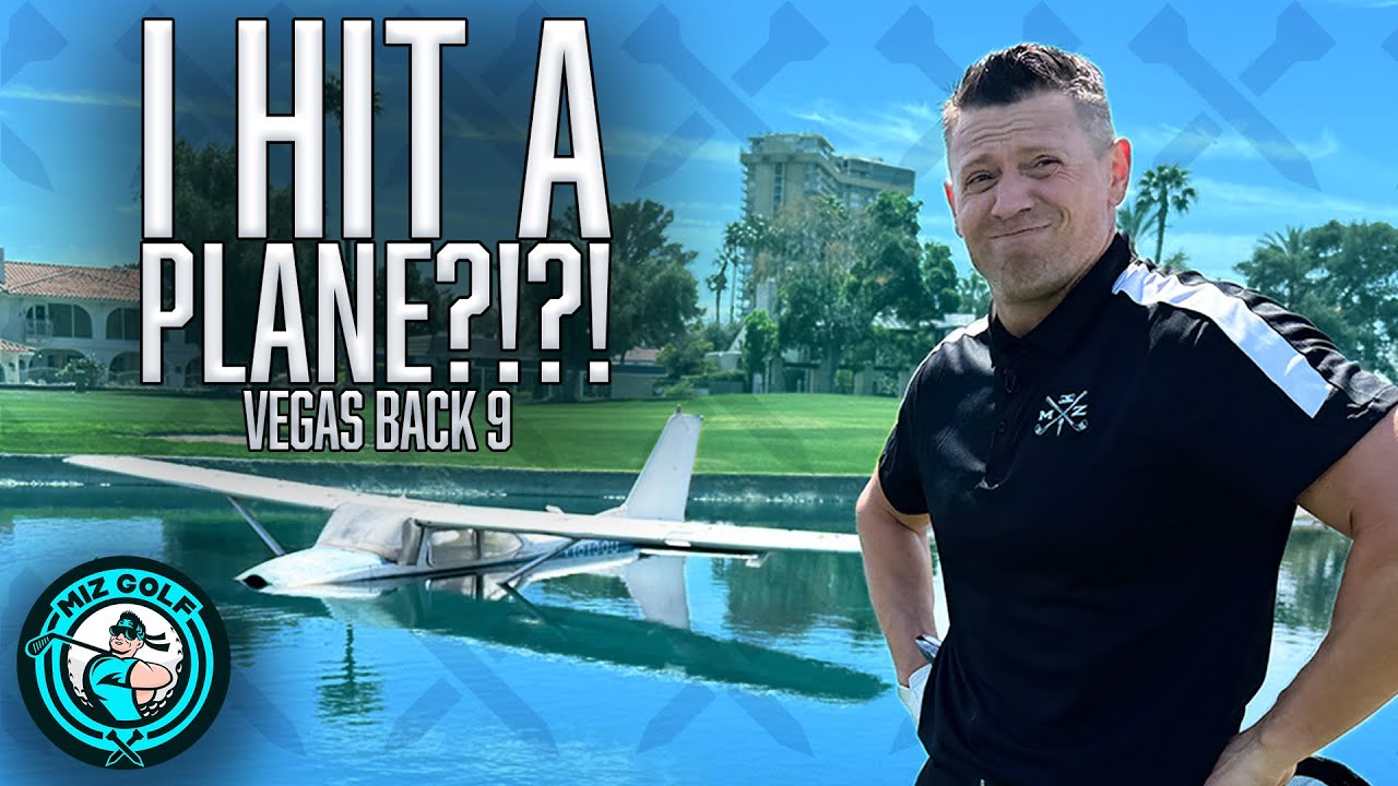 The Miz hits a plane?! - Las Vegas Country Club Back 9 | Miz Golf