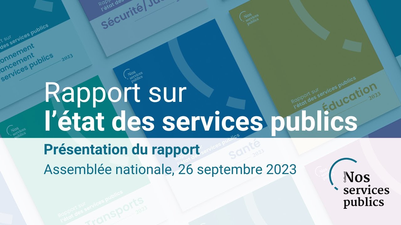 L'état des Services publics en 2023 - Présentation du rapport