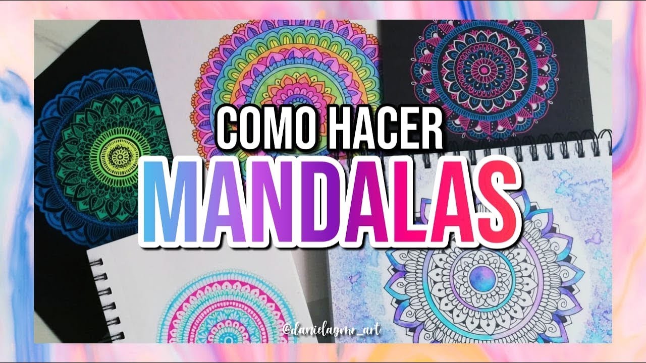 COMO HAGO MIS MANDALAS - Tutorial como hacer mandalas / DanielaGmr ♥
