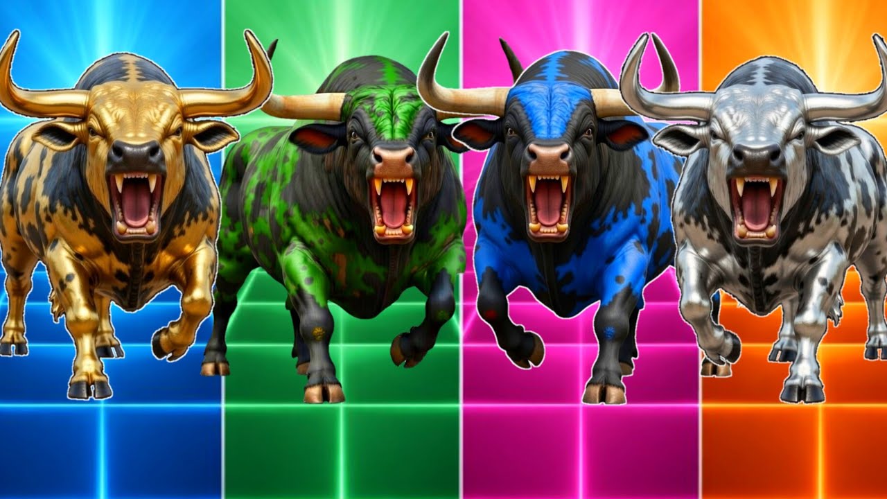 Funny Cow 🐄💥🆚 Funny bull 🐂🆚 Funny buffalo 🐃 🆚 Funny cow 🐮Tiles Hop EDM Rush- #tileshop #coffindance