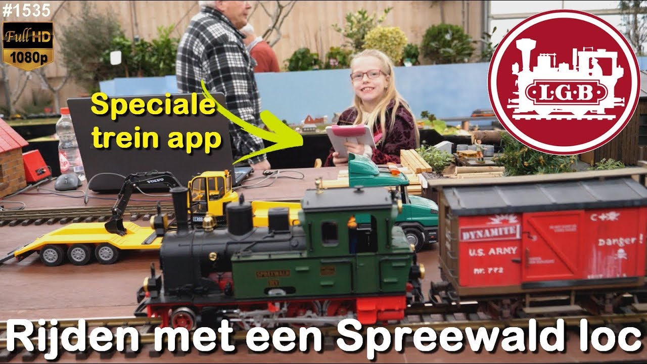 LGB spreewald laten rijden op MEGA treinbaan van GROOTSPOOR ♥ grootspoorclub ♥ #1535