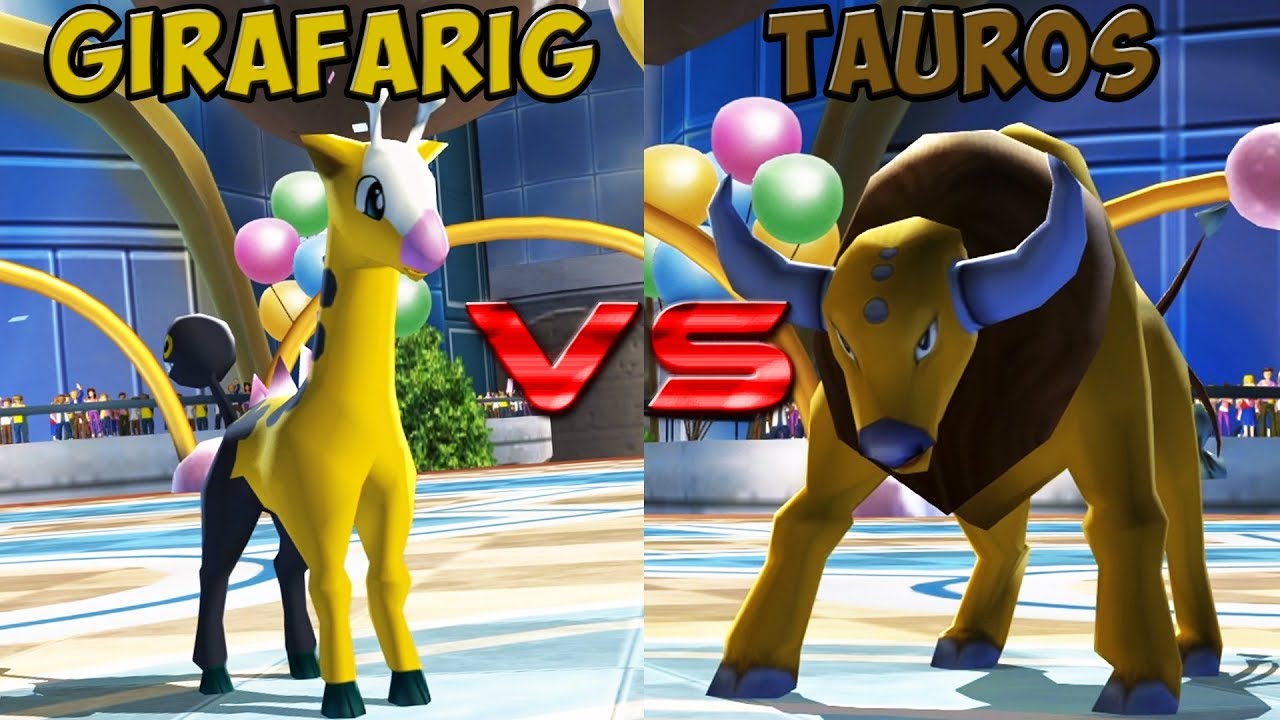Pokemon battle revolution - Girafarig vs Tauros