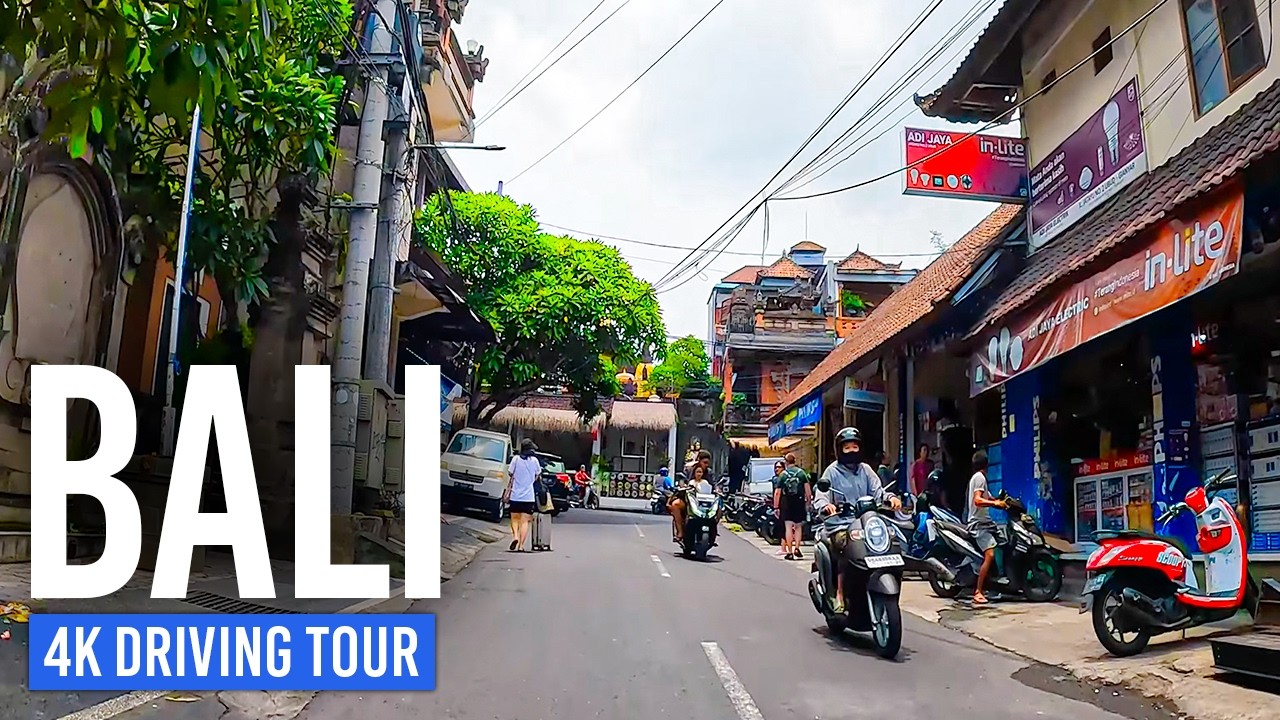 BALI, Indonesia 🇮🇩 Wild Jungle Roads & Tropical Views | 4K Driving Tour