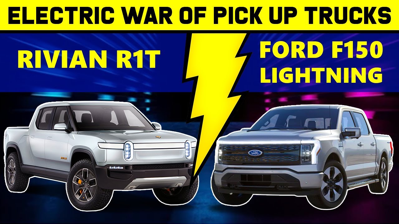 Rivian R1T Vs Ford F-150 Lightning | Electric pickup truck Face off
