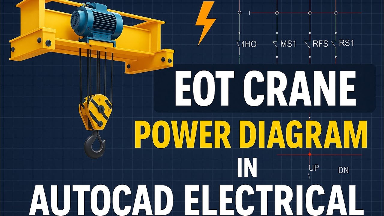 6, How to draw EOT CRANE  power diagram
