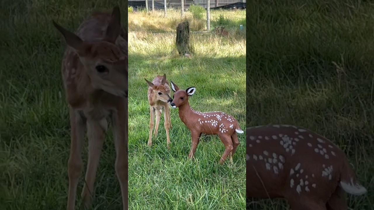 what a base 😅🙃 funny fawns 😂🤣😆🥰😍❤️💕 #funny #cute #fawns #pets #deer #shorts