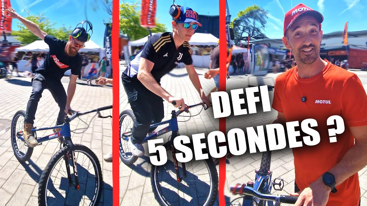 SI TU TIENS 5 SECONDES, TU GAGNES ?   ( défi VTT Trial)