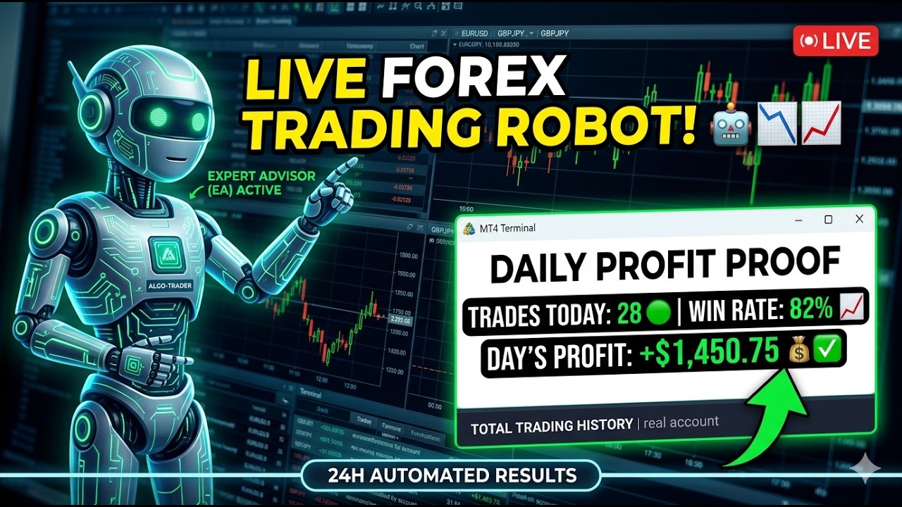 Live Forex Account Trading With Automated EA Robot | Daily Profit Proof 🤖📉