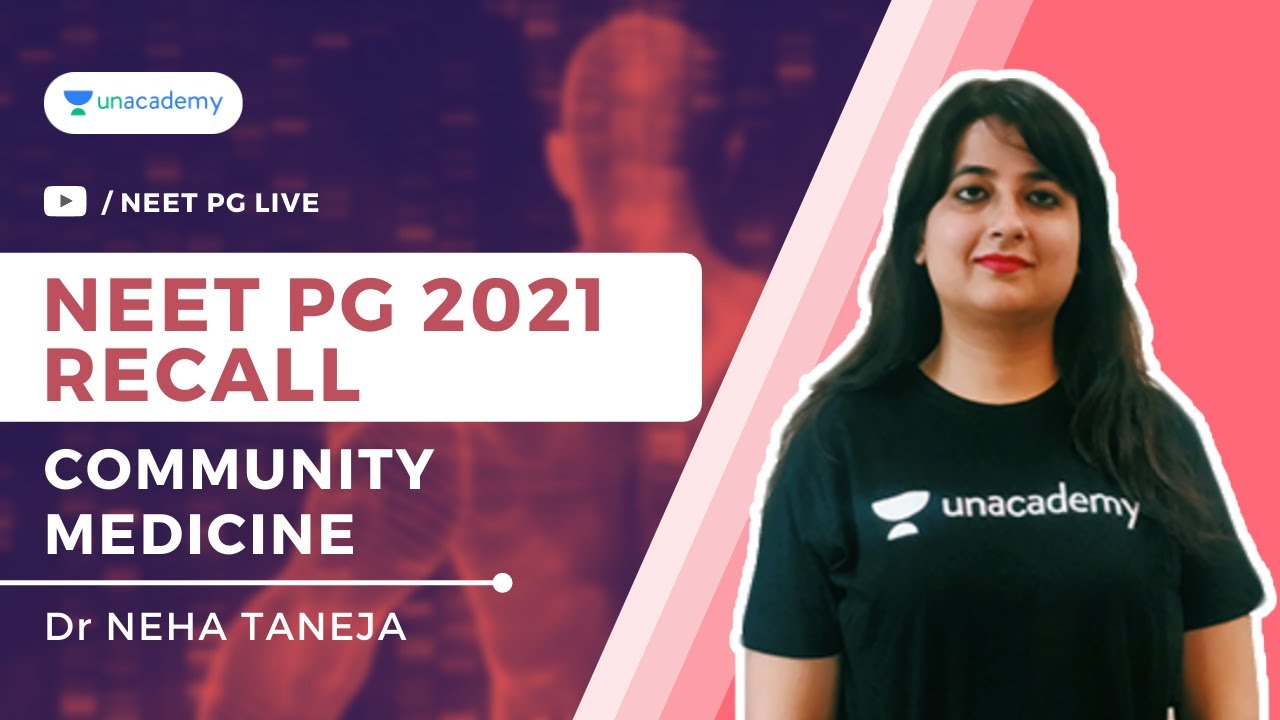 NEET PG 2021 PSM Recall Questions | Dr Neha Taneja