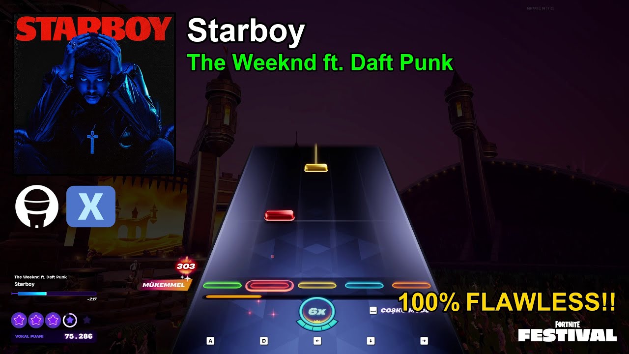 Starboy Expert Vocals 100% FC - Fortnite Festival