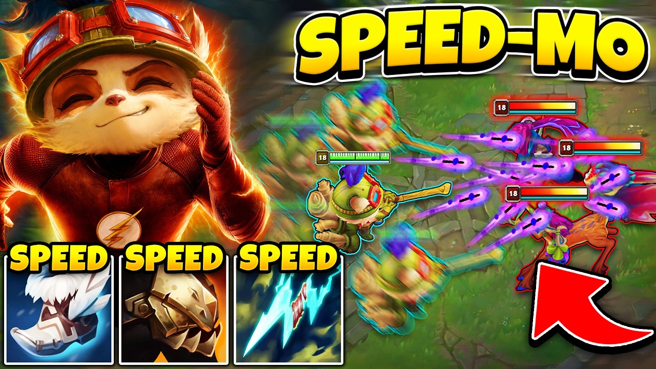 Teemo but I'm so fast I can out run the whole enemy team... (SPEED-MO)