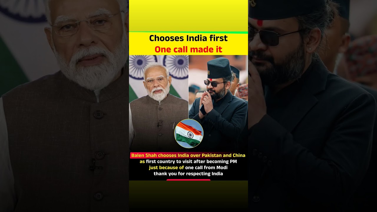 According to reports, Nepal PM Balen Shah has chosen India as his first visit after becomi #Trending