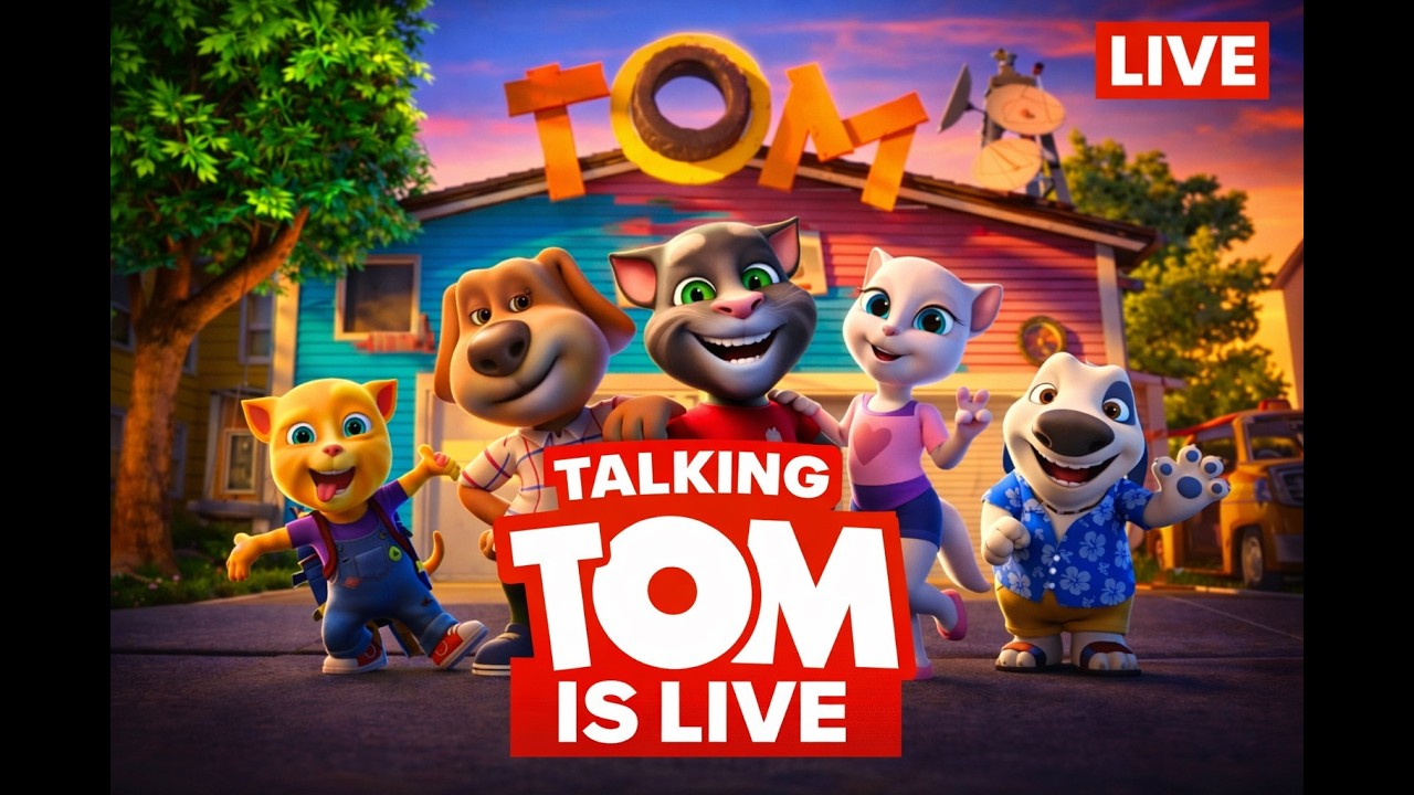 Talkina Tom ka LIVE Show @ | Full Fun & Comedy#games #tom #ata5 #gta #live #talkingtom07