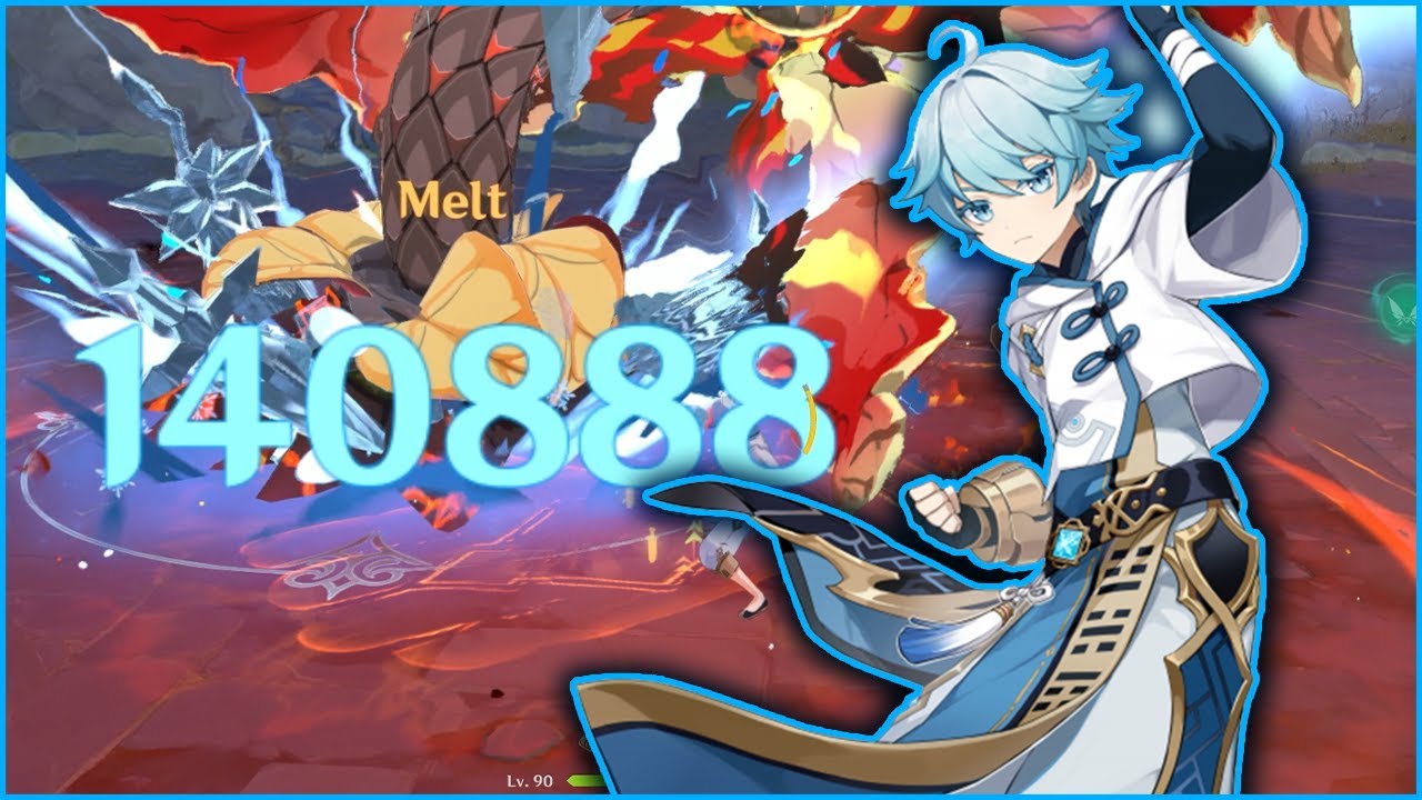 140,000 x 4 (563k!) Chongyun Burst + Build Showcase