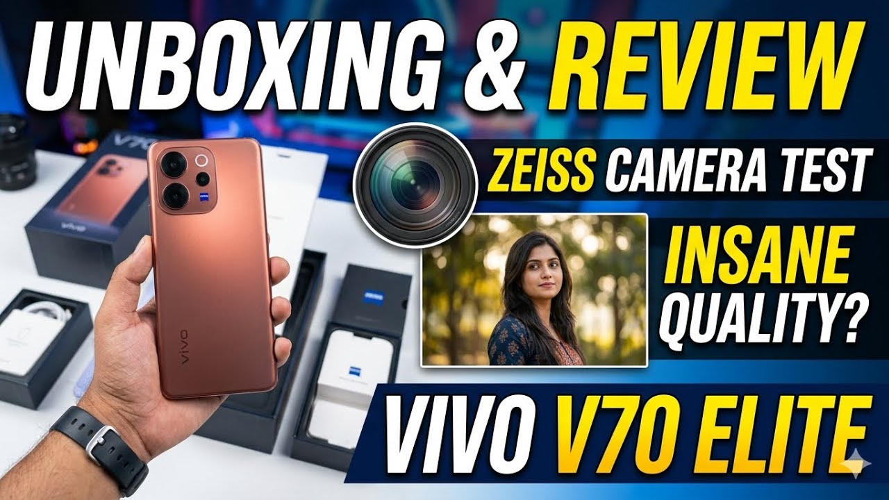 Vivo V70 Elite Unboxing Camera Test & Review #vivov70series 