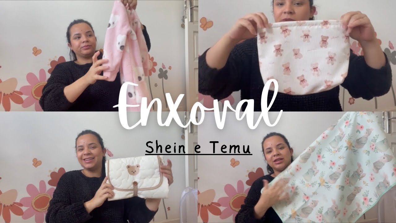 Enxoval da minha bebê. SHEIN e TEMU