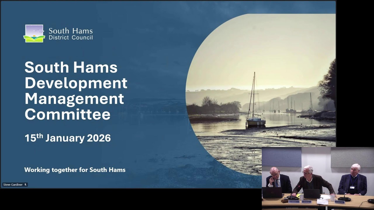 South Hams Development Management Committee - 15th January 2026