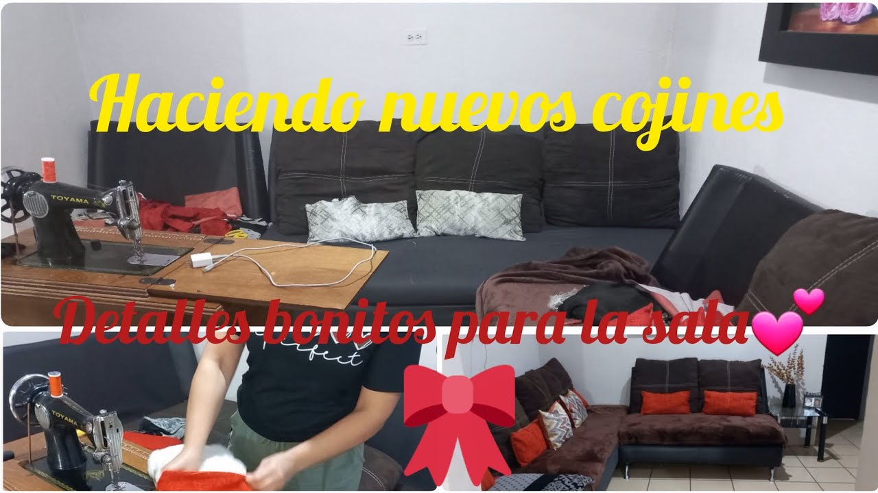 Cambie los cojines de la sala💕 detalles que alegran la casita🥰