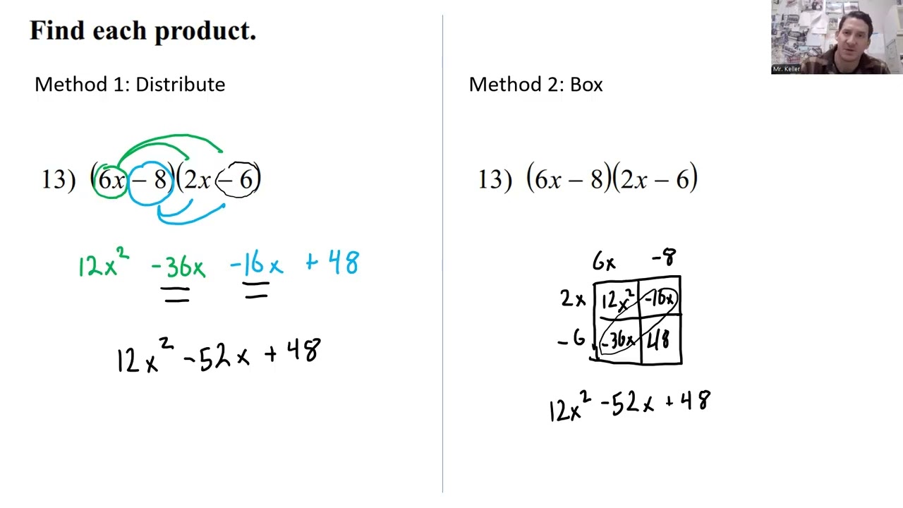 IM2 2.2 Multiply Polynomials